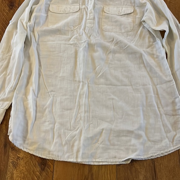 MK Mountain Khakis XL White Cotton Blouse Tunic - Picture 3 of 10
